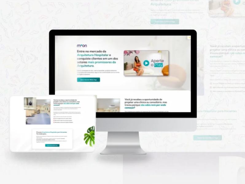 Exemplo de landing page criada pela Lumen