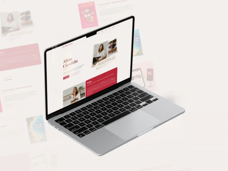 Exemplo de site one page criado pela Lumen